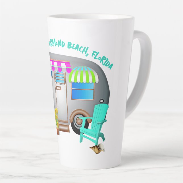 Caneca De Café Latte Reboque de Viagem de Acampamento Tropical Dito Per (Ângulo direito)