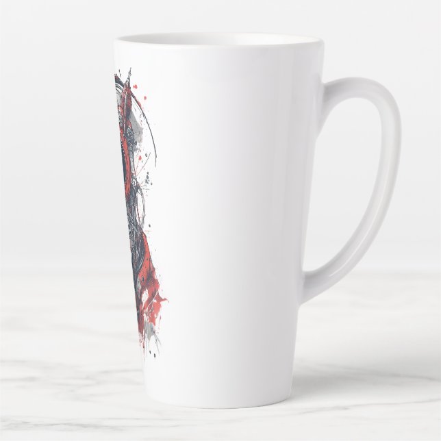 Caneca De Café Latte Red circuit dream (Direita)