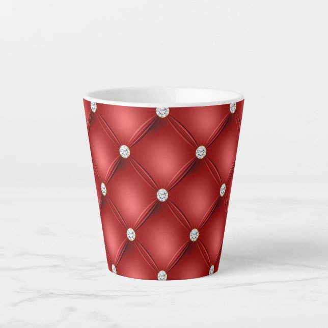 Caneca De Café Latte Red Diamond (Frente)
