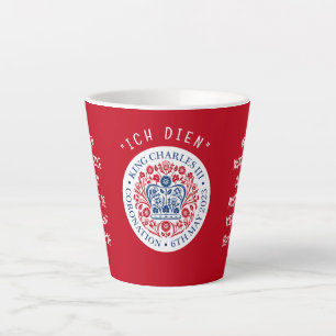 Caneca De Café Latte Red KING CHARLES III Coronação