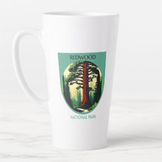 Caneca De Café Latte Redwood National Park Beauty na Califórnia
