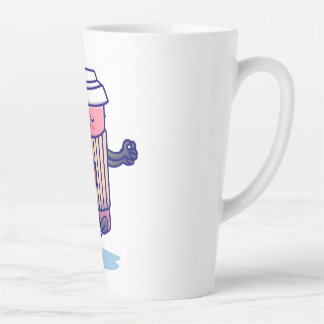 Caneca De Café Latte Refaxamento da Taça de Café Cuta em Meditação