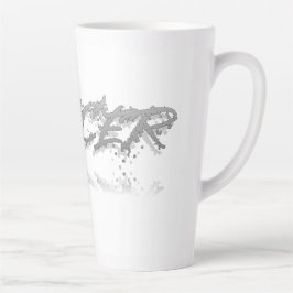 Caneca De Café Latte Reflexão do cancer