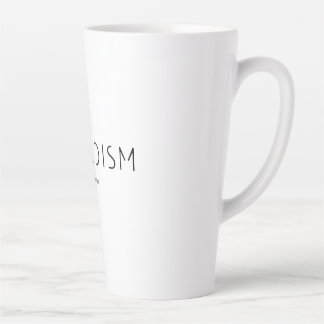 Caneca De Café Latte Registros Nômades Logotipo Preto