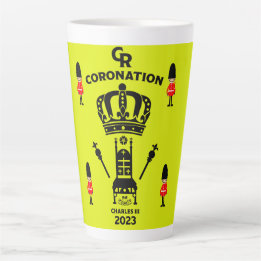 Caneca De Café Latte Rei Charles III Coronação Comemorativa Souvenir