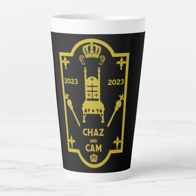 Caneca De Café Latte Rei Charles Royal Coronation 2023 (Frente)