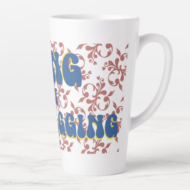 Caneca De Café Latte Rei do Teabagging (Direita)