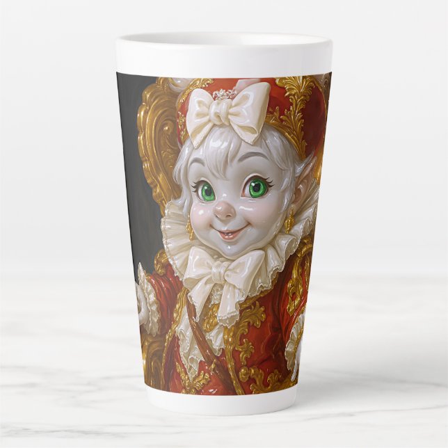 Caneca De Café Latte Rei Menino Real (Frente)