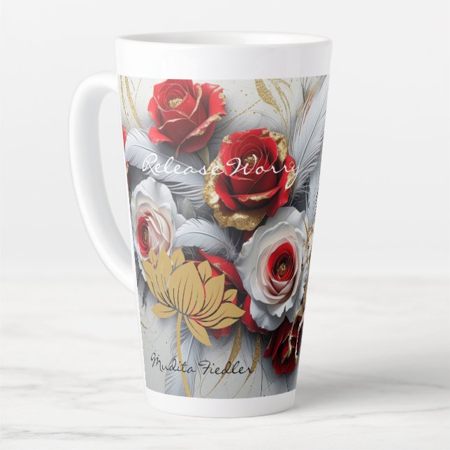 Caneca De Café Latte Release Worry-Latte Mug (Ângulo esquerdo)