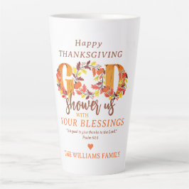 Caneca De Café Latte Religious Christian Thanksgiving Faith Bible Quote