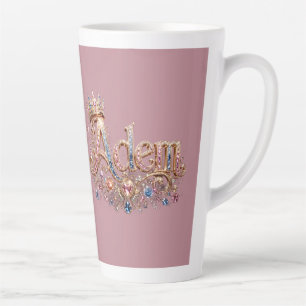 Caneca De Café Latte Relógio de Parede Decorativo Adam Coroa