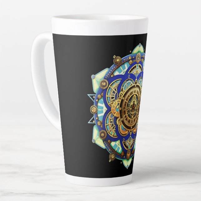 Caneca De Café Latte Relógio Mecânico Incrível (Ângulo esquerdo)