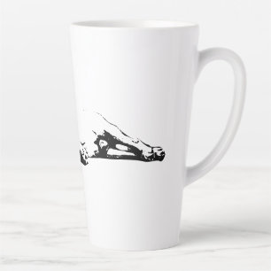 Caneca De Café Latte Relógio noturno, respiração fácil