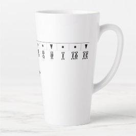 Caneca De Café Latte Relógio Numérico Etíope