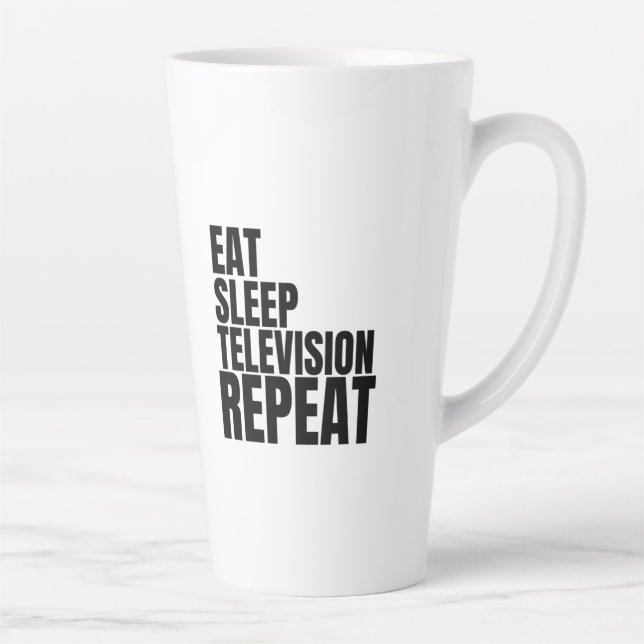 Caneca De Café Latte repetir televisão de dormir (Direita)