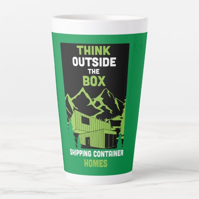 Caneca De Café Latte Residência do Contentor de Entrega (Frente)