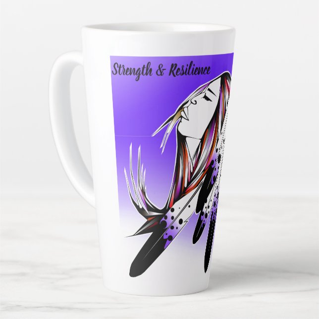 Caneca De Café Latte Resistência (Ângulo esquerdo)