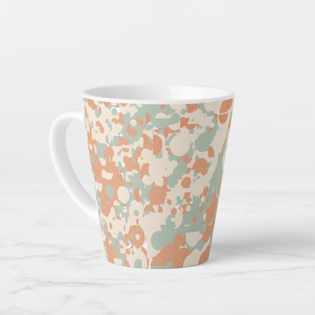 Caneca De Café Latte Resumo de Outono (Ângulo esquerdo)