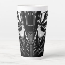 Caneca De Café Latte Retrato de Metal à Meia-Noite