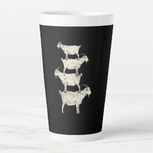 Caneca De Café Latte Retro de Cabra