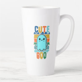 Caneca De Café Latte Retro Vintage Ghost do Dia das Bruxas