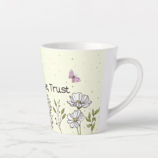 Caneca De Café Latte "Reze, Liberte, Confie" Mug Design