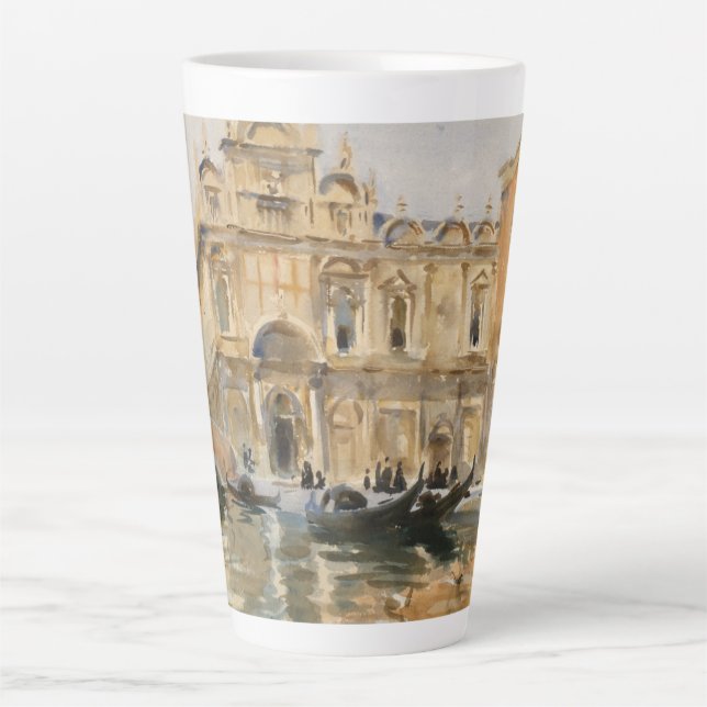 Caneca De Café Latte Rio dei Mendicanti, Veneza de John Singer Sargent (Frente)