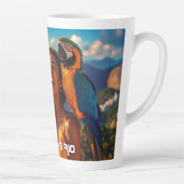CANECA DE CAFÉ LATTE RIO - NÓS AMAMOS O RIO -