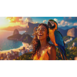 CANECA DE CAFÉ LATTE RIO - WE LOVE RIO -