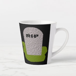 Caneca De Café Latte RIP Tombstone