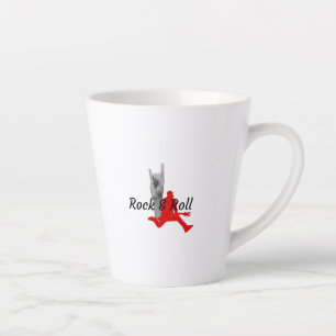 Caneca De Café Latte Rock And Roll