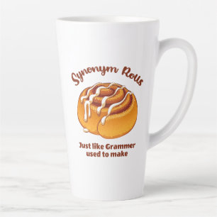 Caneca De Café Latte Rolos Sinônimos Como Grammer Costumava Fazer