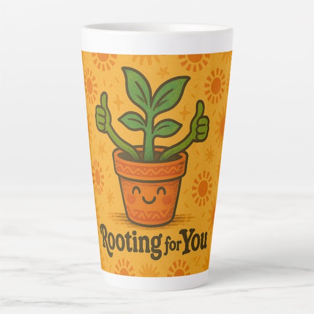 Caneca De Café Latte Rooting for You (Frente)