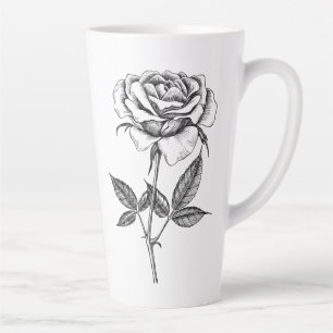 Caneca De Café Latte Rosa