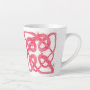 Caneca De Café Latte ROSA CELTIC KNOT Latch