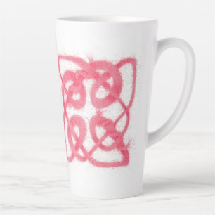 Caneca De Café Latte ROSA CELTIC KNOT Tall Latch