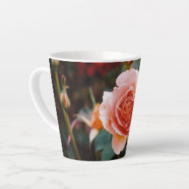 Caneca De Café Latte Rosa de outono 
