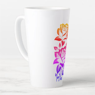 Caneca De Café Latte Rosa especial