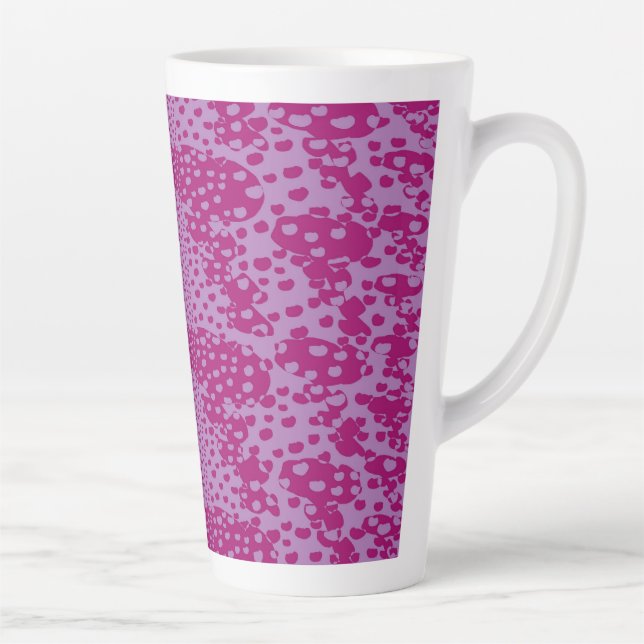 Caneca De Café Latte Rosbulbos Rosas (Direita)