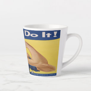 Caneca De Café Latte Rosie the Riveter