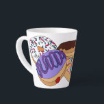 Caneca De Café Latte Rosquinha de gelatina<br><div class="desc">Rosquinha de gelatina</div>