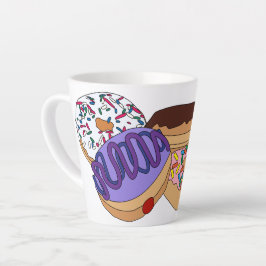 Caneca De Café Latte Rosquinha de gelatina