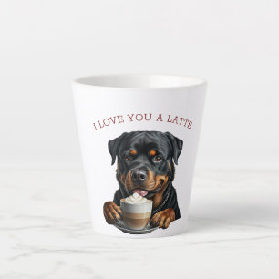 Caneca De Café Latte Rottweiler Latte
