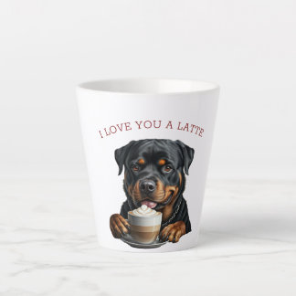 Caneca De Café Latte Rottweiler Latte
