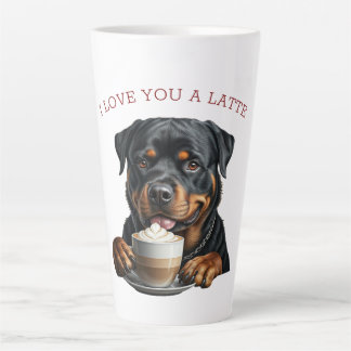 Caneca De Café Latte Rottweiler Latte