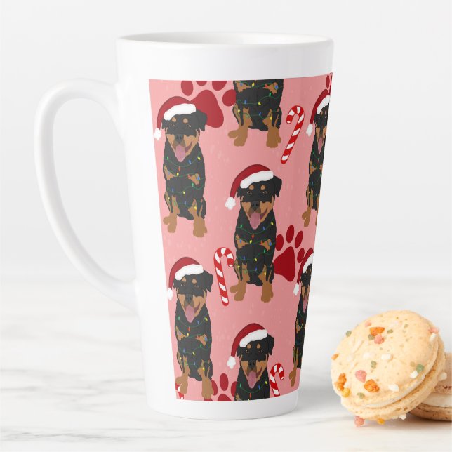 Caneca De Café Latte Rottweiler Natal (In Situ)