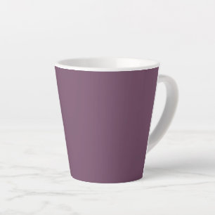 Caneca De Café Latte Roxo Sujo (cor sólida)