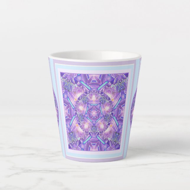 Caneca De Café Latte Roxo W1 (Frente)