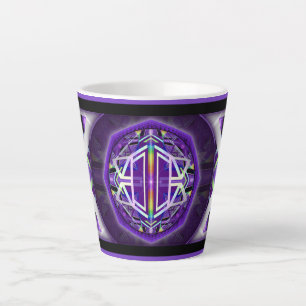Caneca De Café Latte Roxo W3