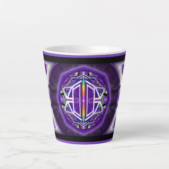 Caneca De Café Latte Roxo W3 (Frente)
